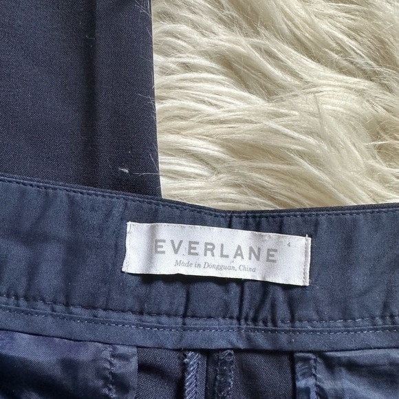 EVERLANE Navy Blue Wool Slouchy Trouser Pants - Picture 4 of 5